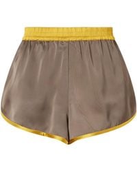 STAUD - Aero Satin Shorts - Lyst