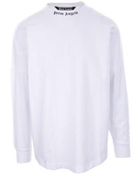 Palm Angels - Double Logo-Print Long-Sleeve T-Shirt - Lyst
