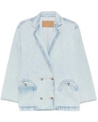 Blazé Milano - Blazé Milano Double-Breasted Oversized Blazer - Lyst