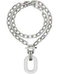 Rabanne - Double Xl Link Pendant Necklace - Lyst