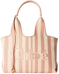 Chloé - Striped Tote Bag - Lyst