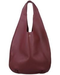 A.P.C. - Le Neige Grained Tote Bag - Lyst