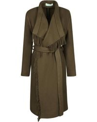 IRO - Nicky Fringed Belted Coat - Lyst