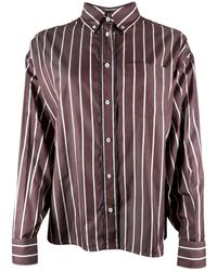 Brunello Cucinelli - Striped Shirt - Lyst