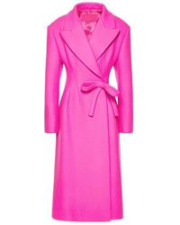 Valentino - Bow-Embellished Mid-Length Coat - Lyst