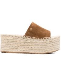 Gianvito Rossi - Suede Heeled Espadrilles - Lyst