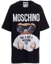 Moschino - Teddy Bear Pattern Printed T-Shirt - Lyst