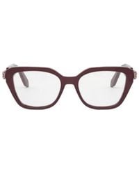 BVLGARI - Bulgari Geometric Frame Glasses - Lyst