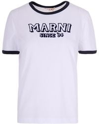 Marni - Logo Printed T-Shirt - Lyst