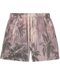 Palm Angels - Sunset Palms Drawstring Swim Shorts - Lyst