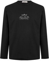 Stone Island - Crew-Neck Long-Sleeve T-Shirt - Lyst