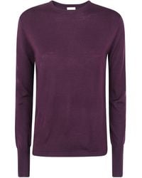 Aspesi - Ribbed Crew-Neck Knit Top - Lyst