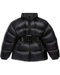 Balenciaga - Hourglass Belted Short Puffer Jacket - Lyst