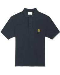 Isabel Marant - Afko Logo Embroidered Polo Shirt - Lyst