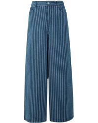 Frankie Shop - Sasha Striped Wide-Leg Jeans - Lyst