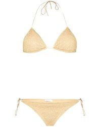 Oséree - Oséree Sea Tie-Side Triangle Bikini - Lyst