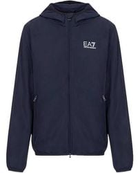 EA7 - Core Identity Hooded Jacket - Lyst