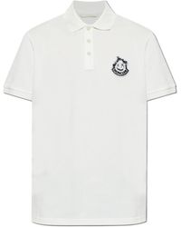 Moncler - Logo Patch Short Sleeved Polo Shirt - Lyst