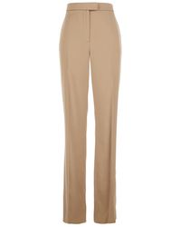 Valentino - Double Duchesse Stretch Straight Leg Pants - Lyst