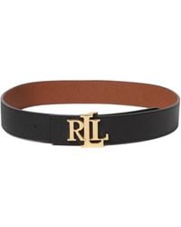 Ralph Lauren - Lauren Logo Buckled Reversible Belt - Lyst