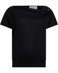 Brunello Cucinelli - Solid-Color Lightweight Knitted Sweater - Lyst