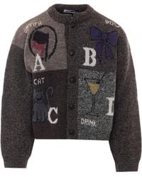 Magliano - Abcd Intarsia Cardigan - Lyst