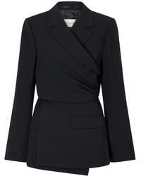 Dries Van Noten - Self-Tie Wool-Crepe Blazer - Lyst