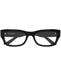 Balenciaga - Eyewear Rectangle Frame Glasses - Lyst