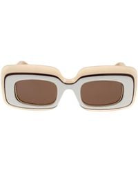 Loewe - Rectangle Frame Sunglasses - Lyst