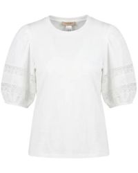 Twinset - Lace-Embellished T-Shirt - Lyst