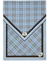 Burberry - Check Knight Stamp Silk Scarf - Lyst