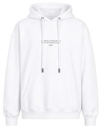 Off-White c/o Virgil Abloh - Drawstring Hooded Sweatshirt - Lyst