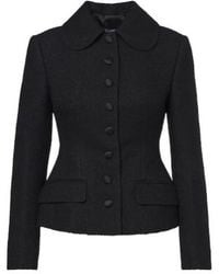 Dolce & Gabbana - Single-Breasted Wool And Silk-Blend Blazer - Lyst