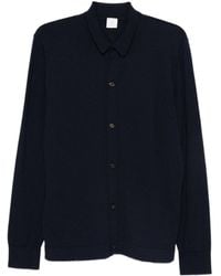 Eleventy - Button-Down Wool Shirt - Lyst