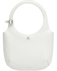Courreges - Courrèges Holy Logo Plaque Shoulder Bag - Lyst