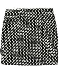 Off-White c/o Virgil Abloh - High-Waisted Abstract Print Mini Skirt - Lyst