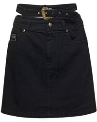 Versace Jeans Couture - Denim Skirt - Lyst