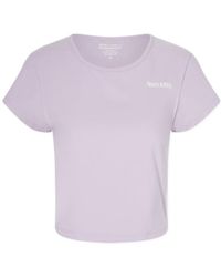 Sporty & Rich - Round Collar Short T-Shirt - Lyst