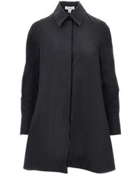 Alaïa - Alaïa A-Line Poplin Shirt Dress - Lyst