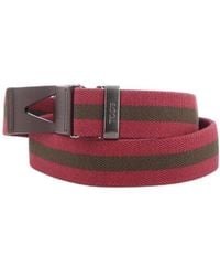 Tod's - Striped Snap-Buckle Belt - Lyst