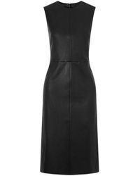 Stouls - Leather Midi Dress - Lyst