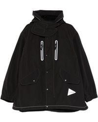 and wander - Reflective Stitching Hooded Casual Jacket - Lyst