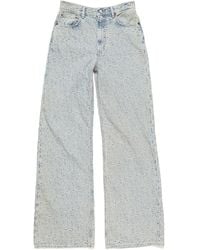 Acne Studios - Logo-Patch Denim Jeans - Lyst