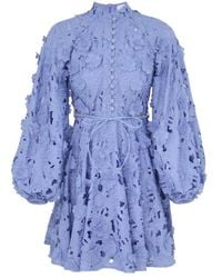 Zimmermann - Patience Long Sleeve Mini Dress - Lyst