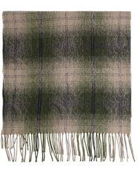 Etro - Checked Fringed Scarf - Lyst