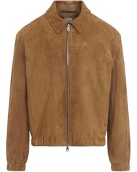 Paul Smith - Suede Zip-Up Jacket - Lyst