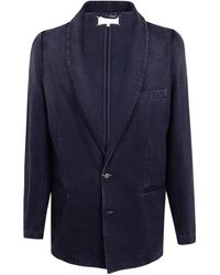 Maison Margiela - Shawl-Lapel Denim Blazer - Lyst