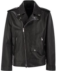 Dondup - Nappa Biker Jacket - Lyst