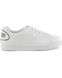 Prada - Strap-Up Casual Sneakers - Lyst