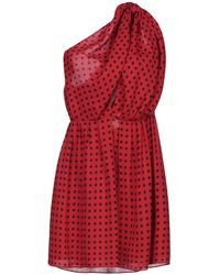 Saint Laurent - Two-Tone Sleeveless Dress - Lyst